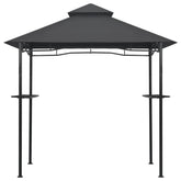 BBQ Gazebo 7.9 x 4.9 x 8.4 Feet with Anthracite Steel